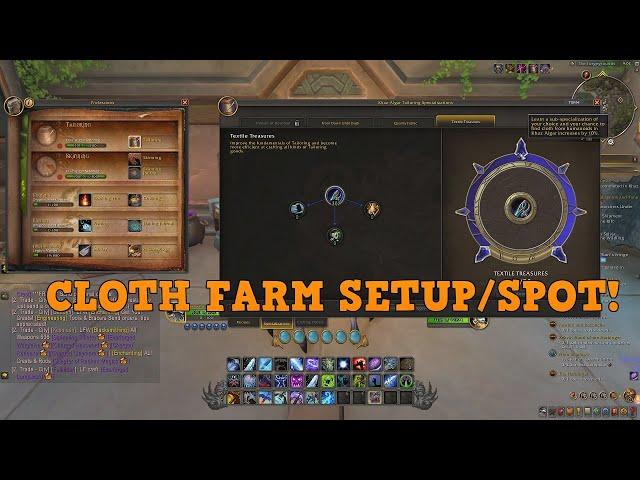 How To Setup and farm Cloth - WoW TWW