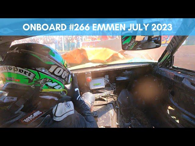 Onboard #266 Martin Hooikammer - Unlimited Bangers Teamrace Speedway Emmen 8-7-2023