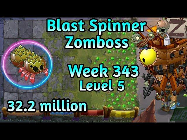 PVZ2- Arena Blast Spinner Vs Zomboss Fight 32.2 m Week 343 Season 71