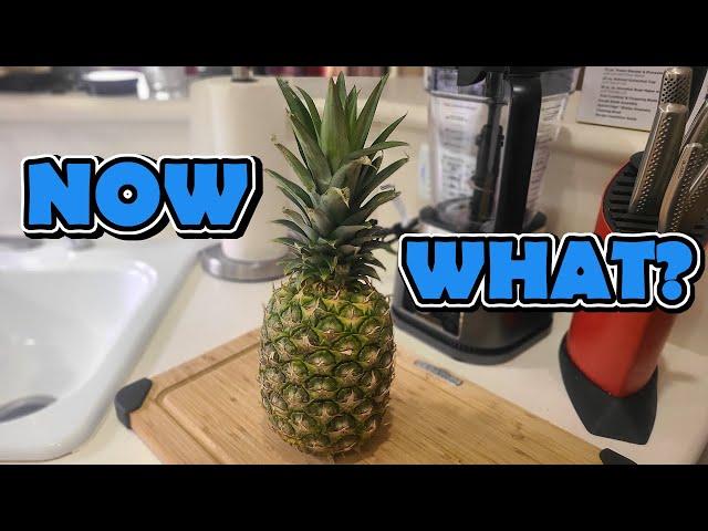 How to Cut a Pineapple Fast and Easy in 2 Minutes!