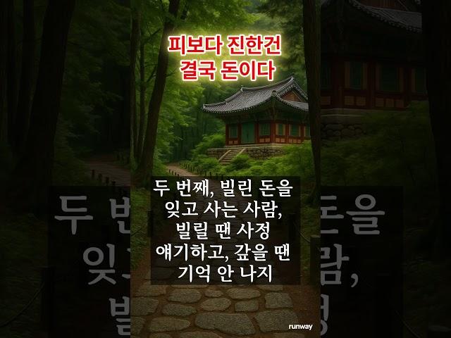 피보다 진한 건 결국 돈이다  #중년 #50세 #노년