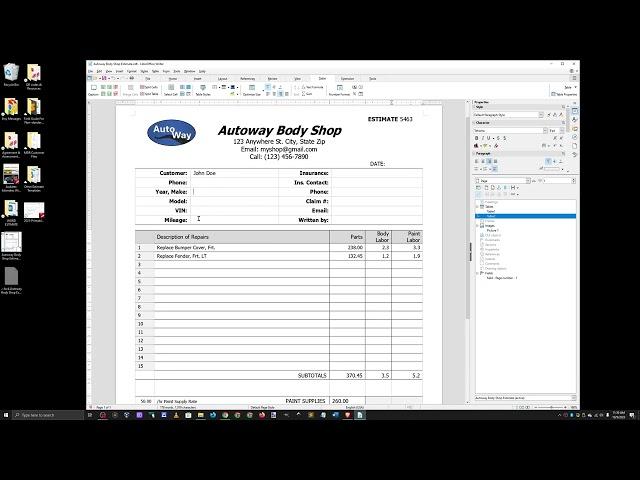 How To Write An Auto Body Repair Estimate! (without buying estimating software)