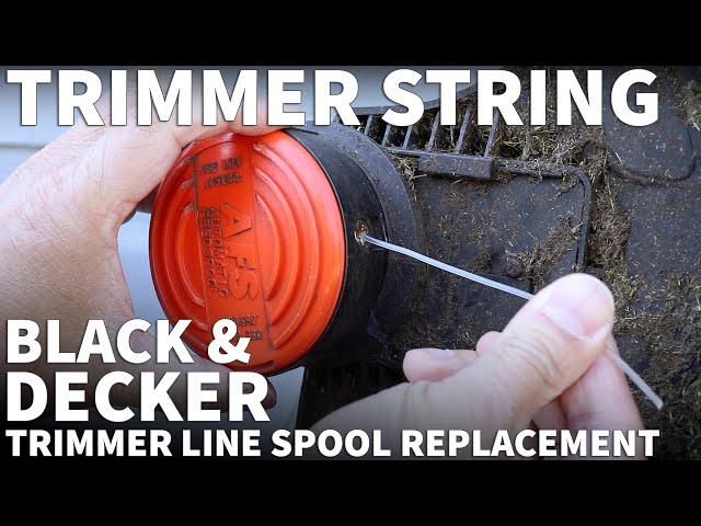 Black and Decker Trimmer Line Spool Replacement - Change the Automatic Feed Spool (AFS) B&D Trimmer