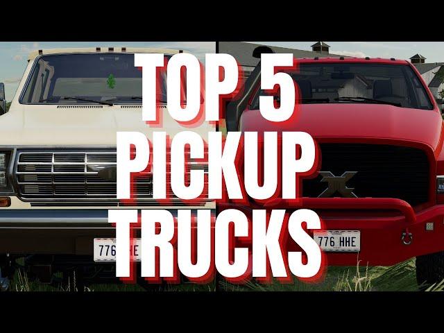 TOP 5 PICKUPS FOR CONSOLE IN 2023 | Farming Simulator 22