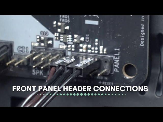 Front panel headers installation