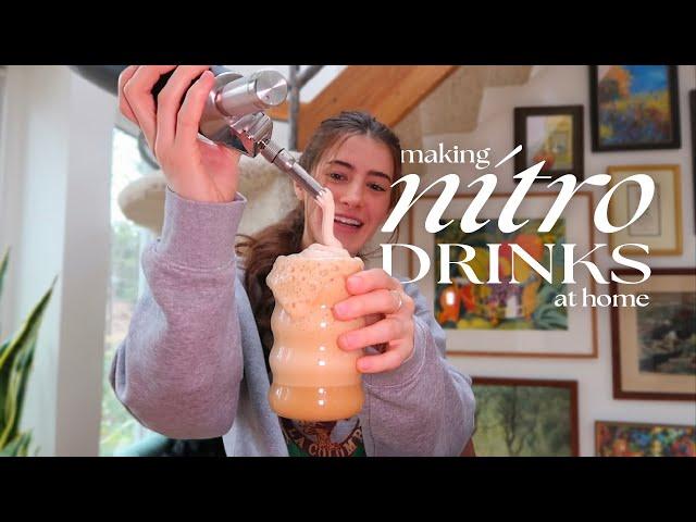 COFFEE VLOG: How I make my nitro cold brew & nitro matcha at home