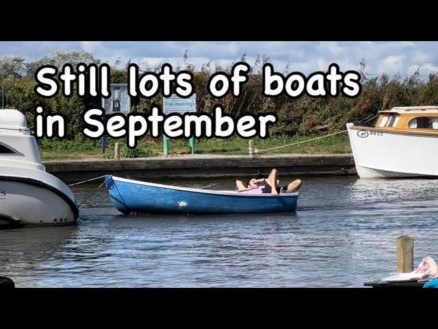 Still lots of boats about in September