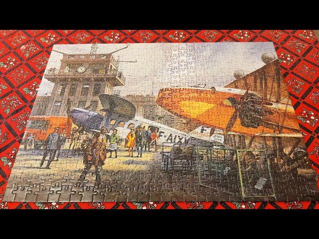 Timelapse Jigsaw Croydon Airport painted by Kenneth McDonough