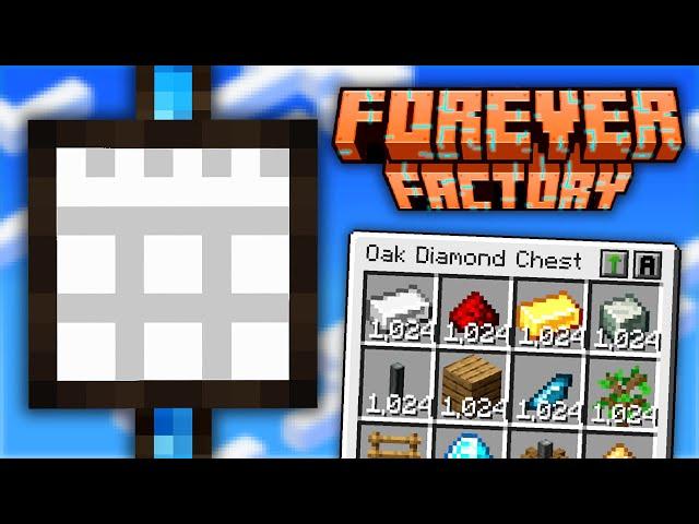 Minecraft Forever Factory | MASSIVE CHEST UPGRADES & STORAGE TERMINAL! #3 [Factory Questing Modpack]