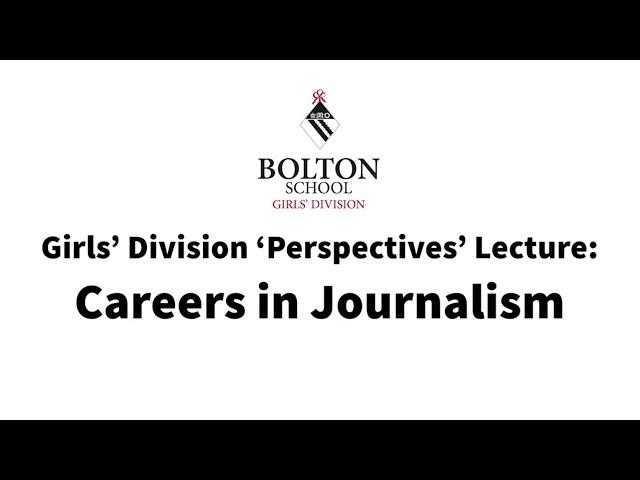 Perspectives Lecture - Journalism