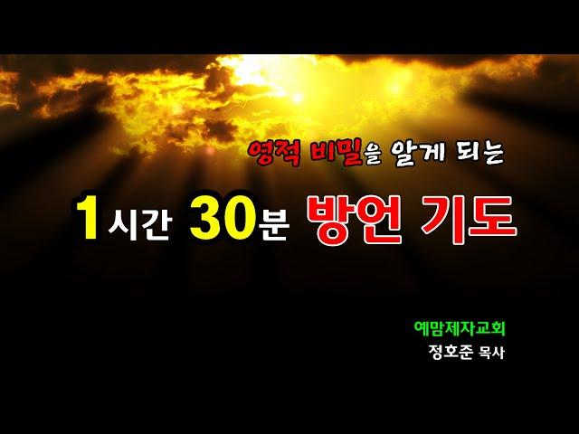 영적 비밀을 알게되는 방언(영의 기도) 1시간 30분