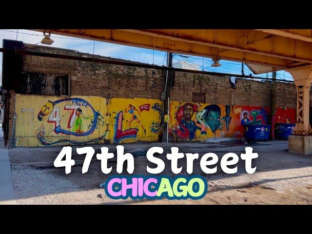 Chicago Neighborhood Walk | 47th Street Chicago | Neighborhood Walking Tour | Virtual Walk