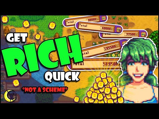 Get Rich QUICK, Super Early and Easy in Stardew Valley | First Spring BIG MONEY