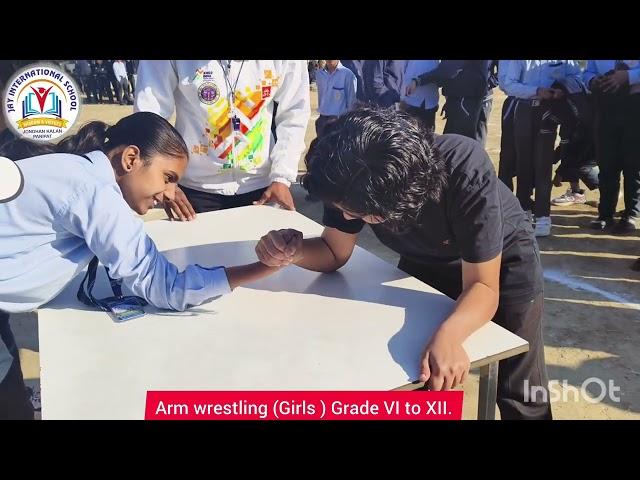 Arm wrestling (Girls) Grade VI to VIII# JAY INTERNATIONAL SCHOOL, Brahaman Majra Road, Jondhan Kalan