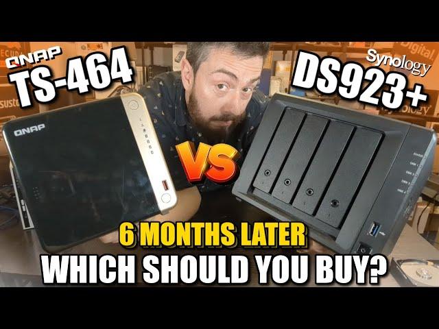 Synology DS923+ vs QNAP TS-464 NAS - Six Months Later