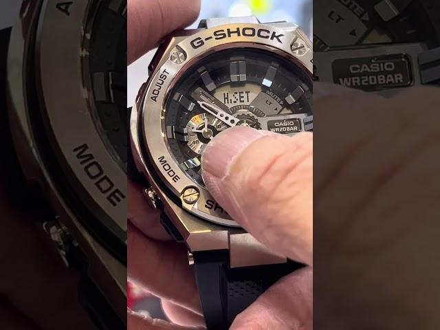 G shock GST-410 / GA-1000 setting to make analog and digital same time