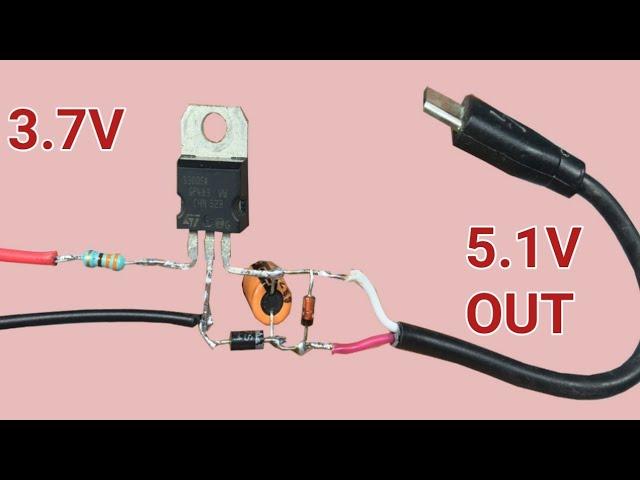 3.7V to 5.1V converter/ Powerbank circuit