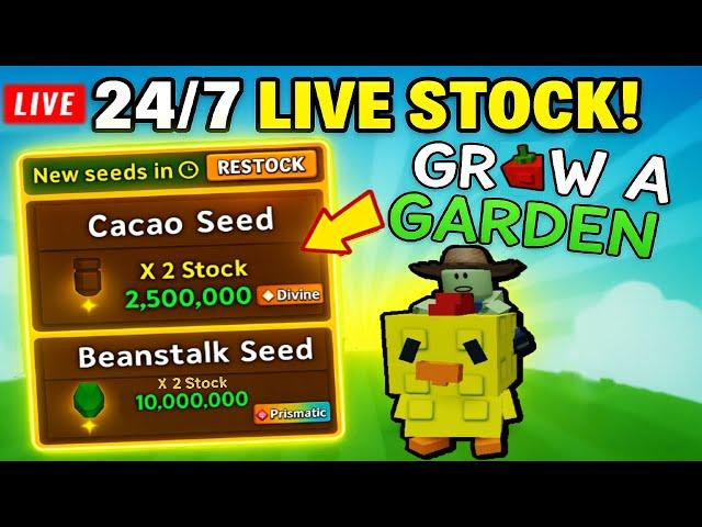 LIVE  GROW A GARDEN  STOCK  |  WEATHER  &  EGGS! 24/7  (REAL TIME )