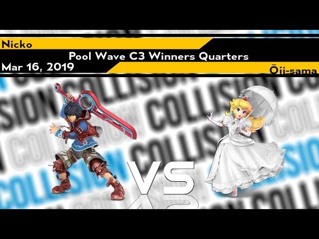 [Smash Ultimate] Collision 2019 (Pools) - Nicko (Shulk) vs Ōji-sama (Peach)