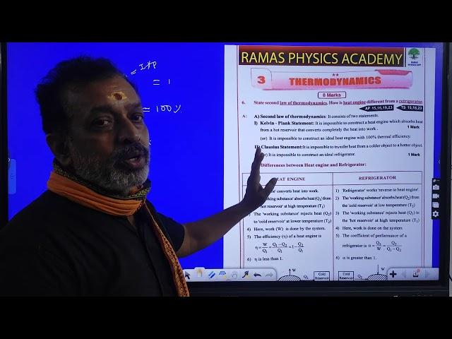 THERMODYNAMICS CHAPTER VICE VIDEOS || RAMA'S PHYSICS ACADEMY TIRUPATI