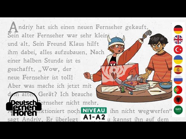 #585 Learn German with stories | Learn German through listening | A1-A2 | Learn German with stories