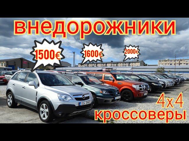 свежий завоз, дешёвые внедорожники и кроссоверы из Эстонии  от 1500 евро