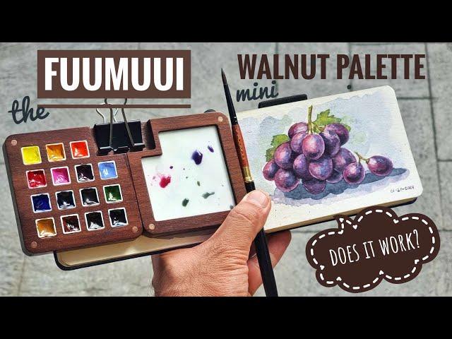 Is it too small? Fuumuui Mini Walnut Palette for Watercolor