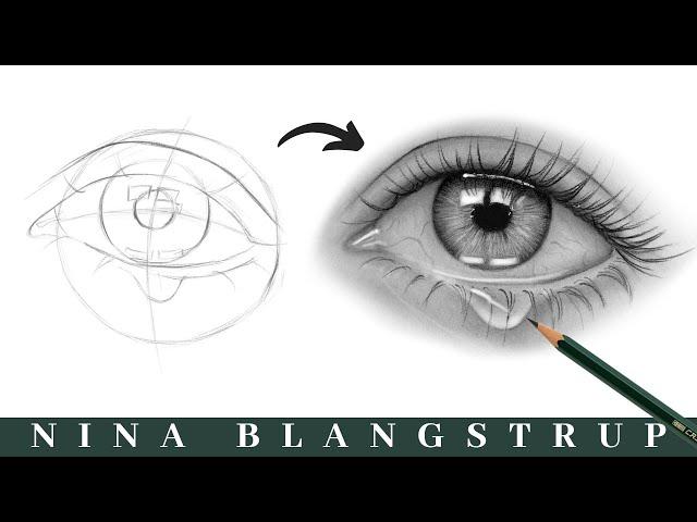 How to Draw a Realistic Eye with a Tear