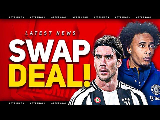 Vlahovic SWAP Deal Offered! Rashford STAYS! Antony EXIT? Man Utd Transfer News