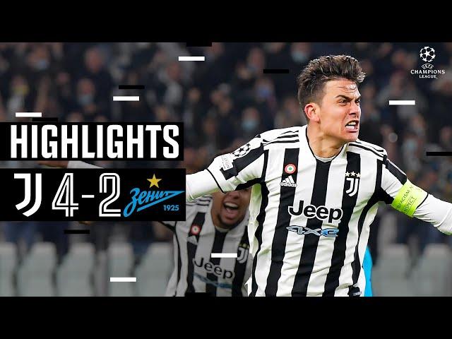 Juventus 4-2 Zenit St. Petersburg | Double Delight for Paulo Dybala! | Champions League Highlights