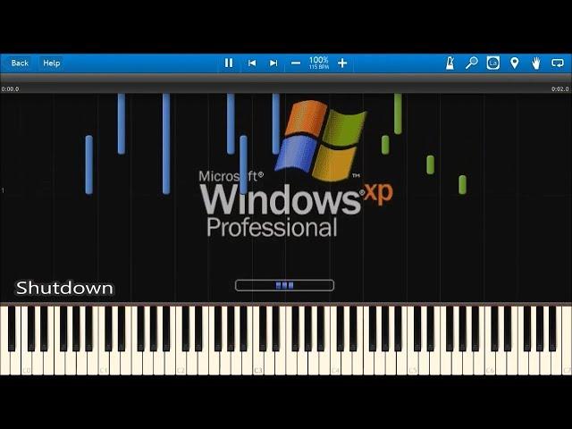 WINDOWS STARTUP AND SHUTDOWN SOUNDS IN SYNTHESIA