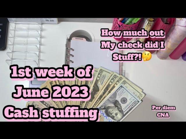 1st Week Of June | Cash Stuffing | Sinking Funds | CNA Pay | New Budget Planner | Giveaway | 
