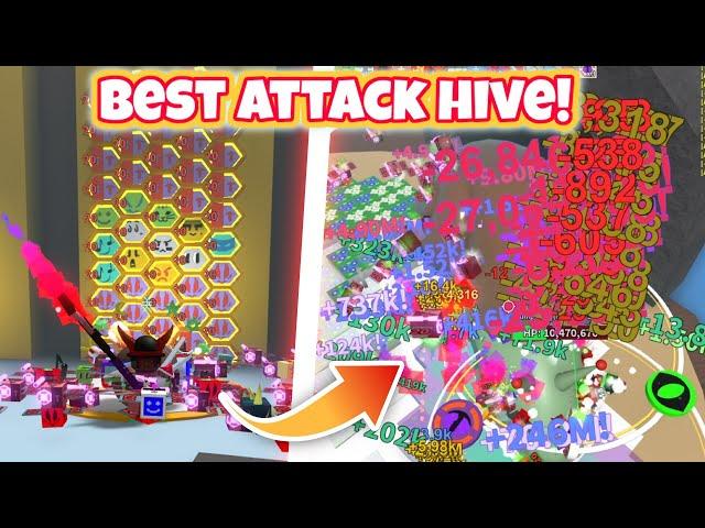 Making The PERFECT Attack Hive in Bee Swarm Simulator!