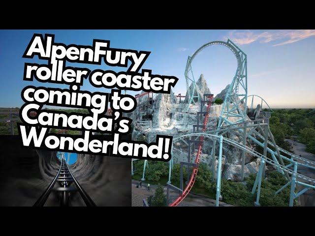 AlpenFury roller coaster coming to Canada’s Wonderland in 2025! Off-ride and POV animation!