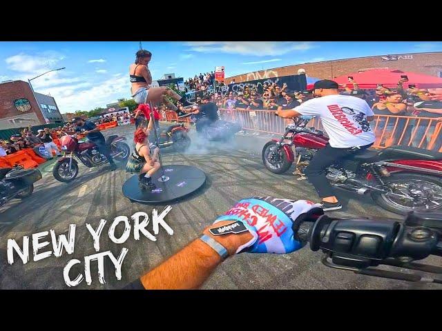 Riding In CRAZIEST Block Party In Brooklyn!