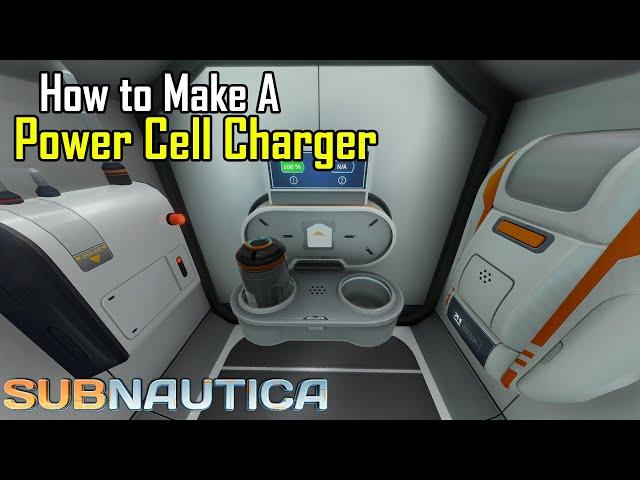 Subnautica - How to make a Power Cell Charger and Blueprint Location