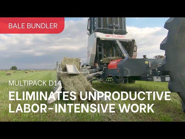 Increase your productivity with this Bale Bundler | MultiPack D14