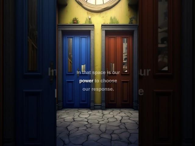 Between stimulus and response there is a space #quote #quotesoftheday #lifeadvice #lifelessons #111