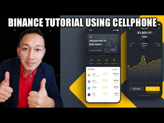 BINANCE TUTORIAL USING CELLPHONE FULL STEP BY STEP