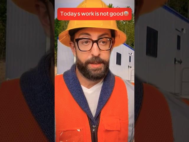 Today's work is not good#adamrose #funny #adamcomedy #constructioncomedy #construction