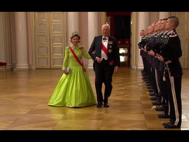 King Harald V of Norway and Queen Sonja 80 year birthday – Banquet at the Royal Palace