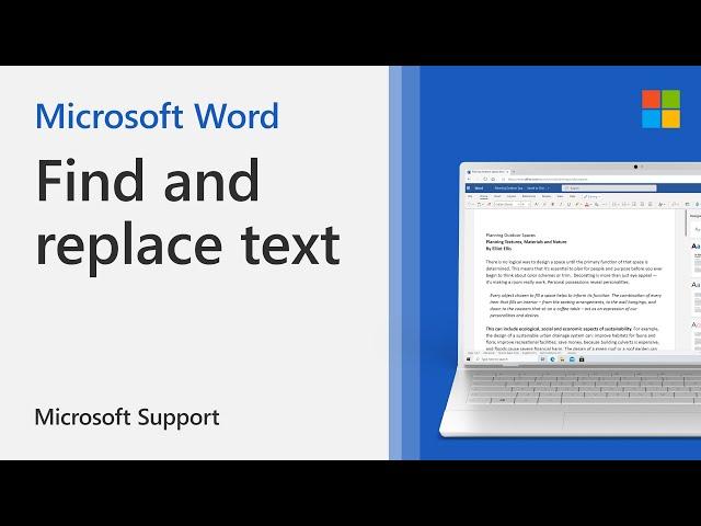 How to search for and replace text in a Word document | Microsoft