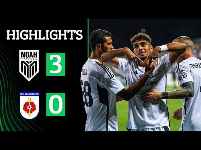 Noah 3-0 Ružomberok (UEFA Conference League, Play-Off Round, 1st Leg) | Highlights