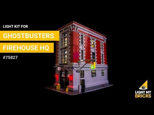 LEGO Ghostbusters Firehouse HQ #75827 - Light Kit - Light My Bricks