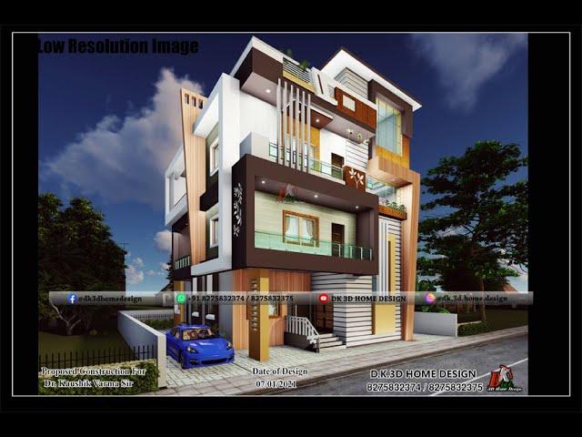 Modern 3 Floor House Design  Small Exterior Animation Walkthrough @dk3dhomedesign Three Story