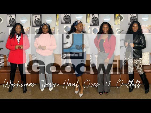 Goodwill Thrift Work Wear Try-On Haul: 15+ Stylish Outfits for $200 | Over 40 Fashion on a Budget