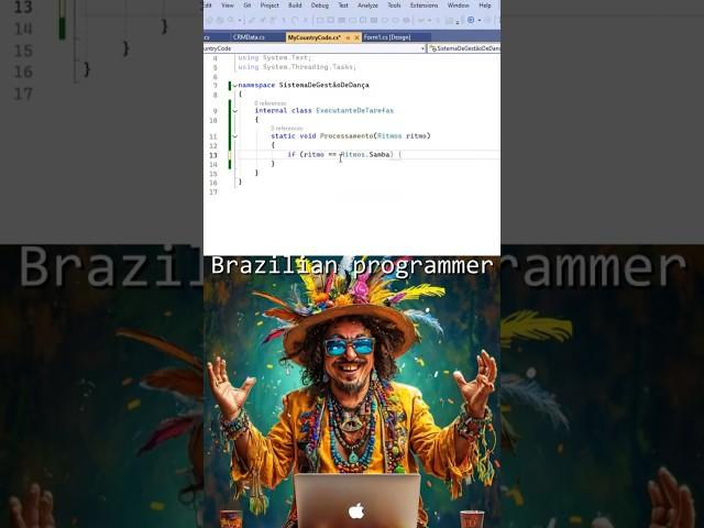 C# Coders Around the World – Who Does It Best? #dotnet #shorts #funny  #coding #csharp #languages