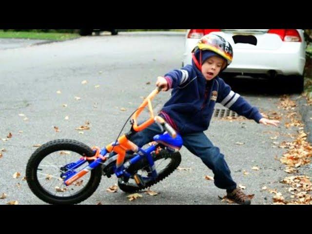 Funniest Children's Bicycle TROUBLE Compilation || Funny Babies and Pets