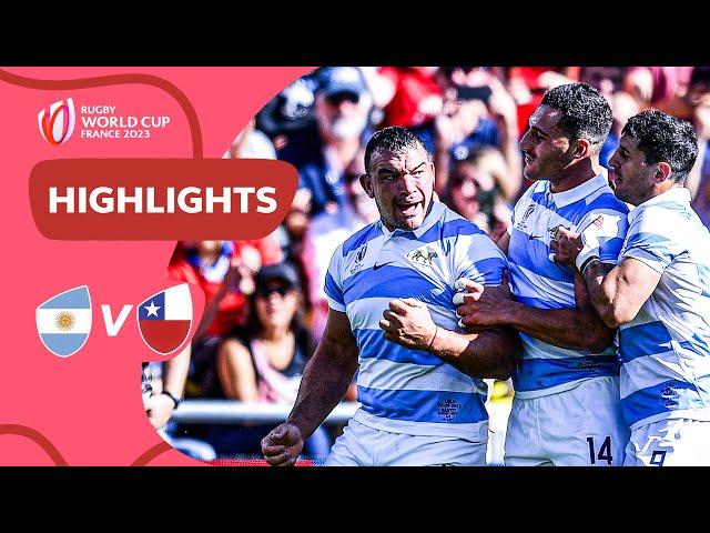 100 cap Sanchez stars in South American clash | Argentina v Chile | Rugby World Cup 2023 Highlights