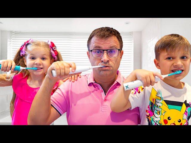 Diana and Roma Copy Dad! Magic Body Swap Adventure cartoon